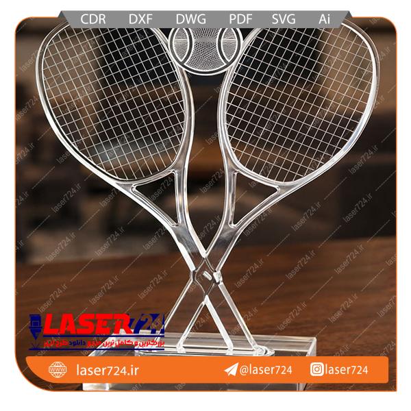 تصویر طرح تندیس ورزش تنیس #1